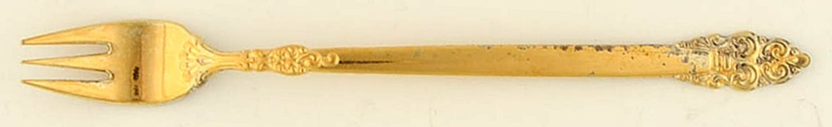 Golden Spanish Crown (Gold Electroplate) Iced Tea Spoon by Oneida Silver-1