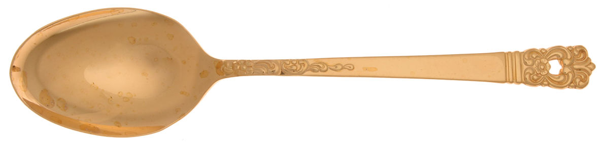 Golden Scandinavia (Gold Electroplate) Place/Oval Soup Spoon by Oneida Silver-1