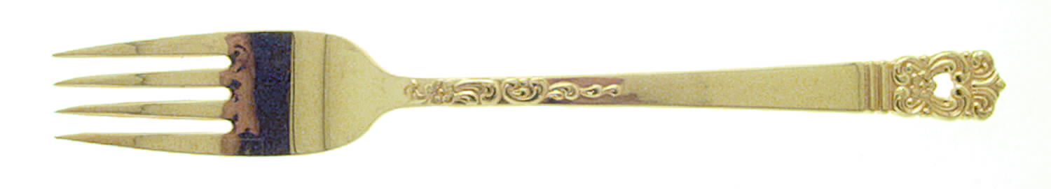 Golden Scandinavia (Gold Electroplate) Fork by Oneida Silver-1