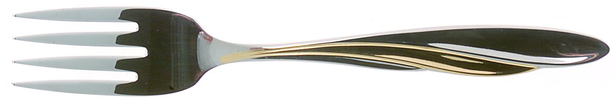 Golden Shoreline (Stainless, Gold Accent) Individual Salad Fork by Oneida Silver-1