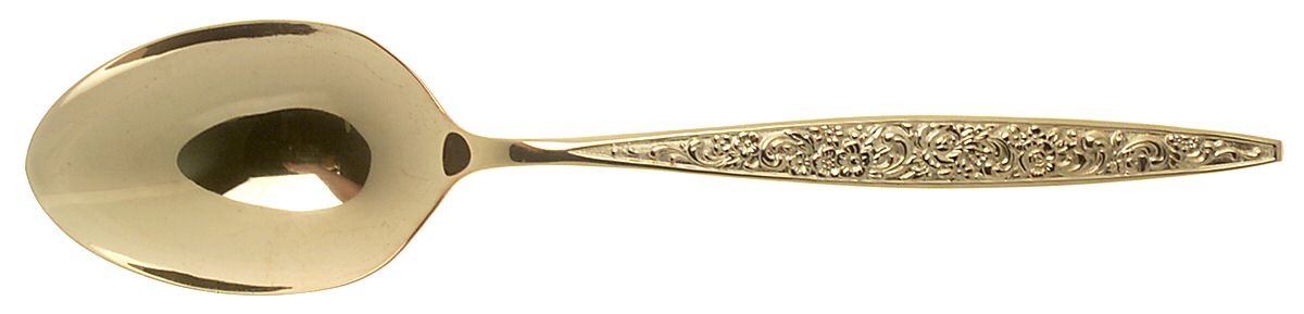 Golden Tangier (Gold Electroplate) Tablespoon (Serving Spoon) by Oneida Silver-1