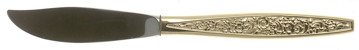 Golden Tangier (Gold Electroplate) Hollow Handle Master Butter Knife by Oneida Silver-1