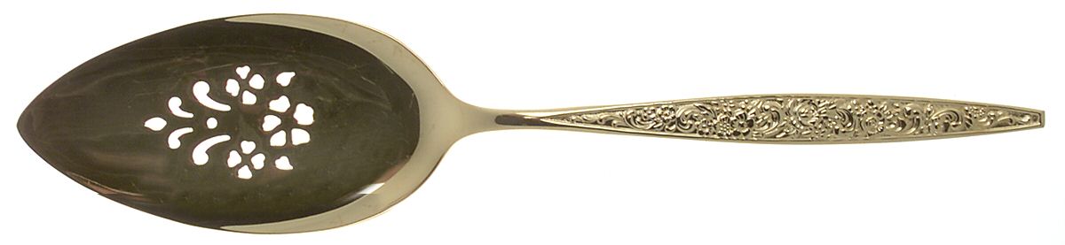 Golden Tangier (Gold Electroplate) Solid Pierced Pie Server by Oneida Silver-1