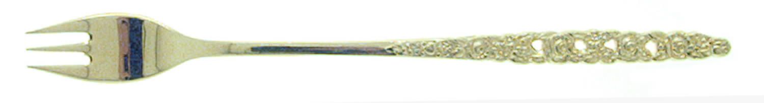 Golden Valentine (Gold Electroplate) Cocktail/Seafood Fork by Oneida Silver-1