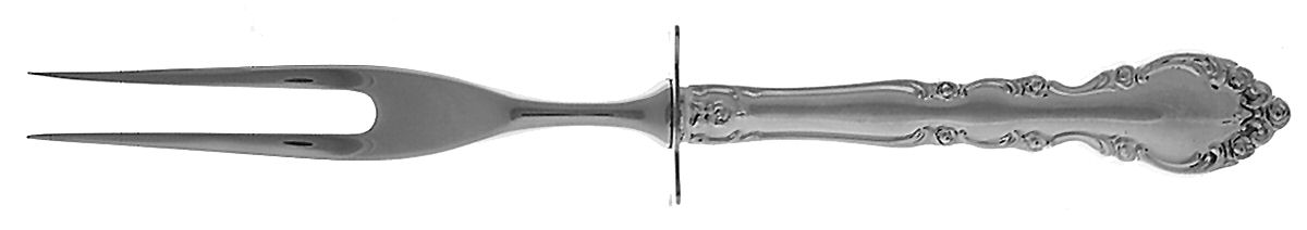 Grandeur (Sterling, 1960) Small Steak Carving Fork with Stainless Prongs by Oneida Silver-1