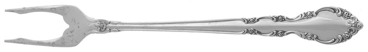 Grandeur (Sterling, 1960) Short Handle Pickle/Olive Fork by Oneida Silver-1