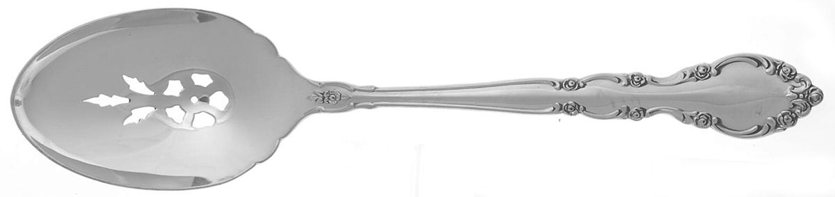 Grandeur (Sterling, 1960) Pierced Tablespoon (Serving Spoon) by Oneida Silver-1
