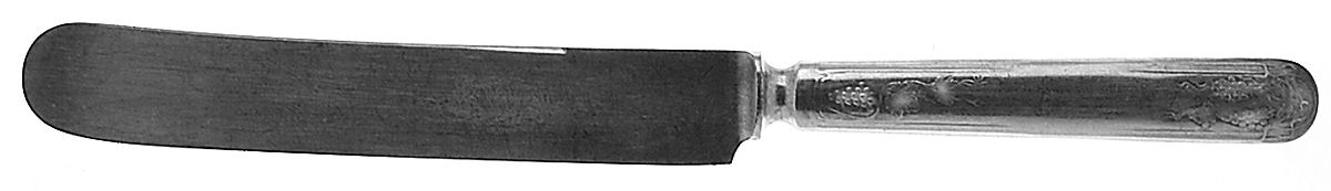 Grape-Vineyard (Variation, Silverplate, 1906) Old French Solid Knife by Oneida Silver-1