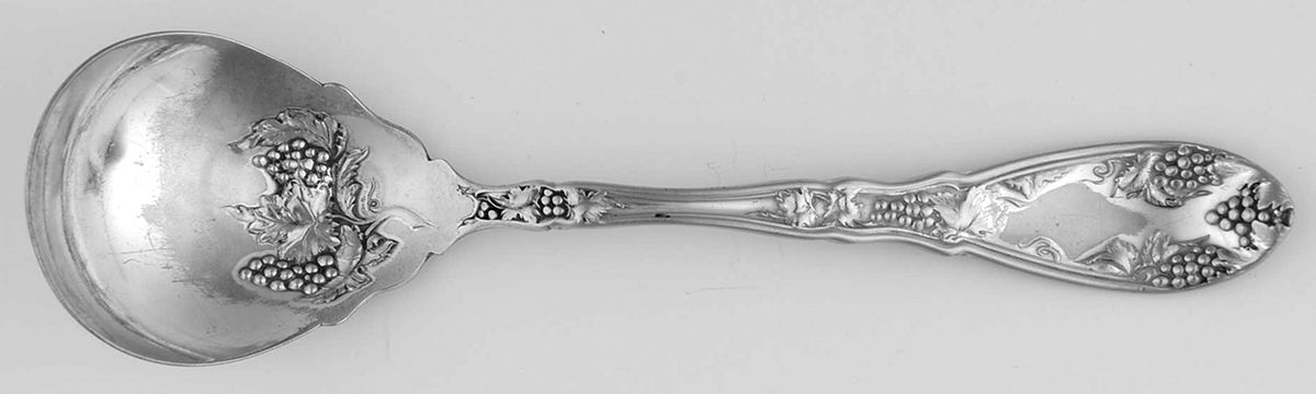 Grape (Silverplate, 1913) Sugar Spoon by Oneida Silver-1
