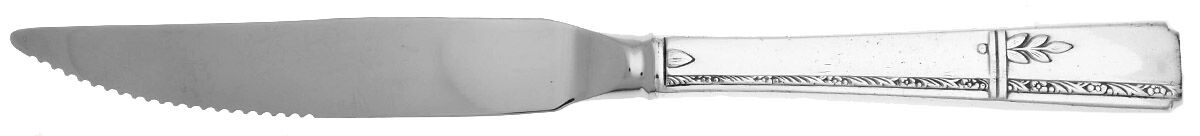 Grenoble (Silverplate, 1938) Steak Knife Individual Hollow, Serrate HC by Oneida Silver-1