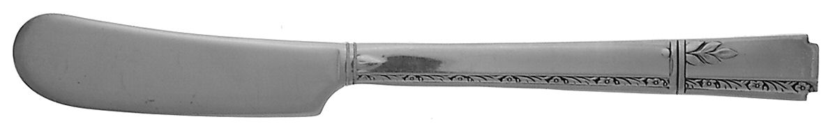 Grenoble (Silverplate, 1938) Flat Handle Butter Spreader by Oneida Silver-1
