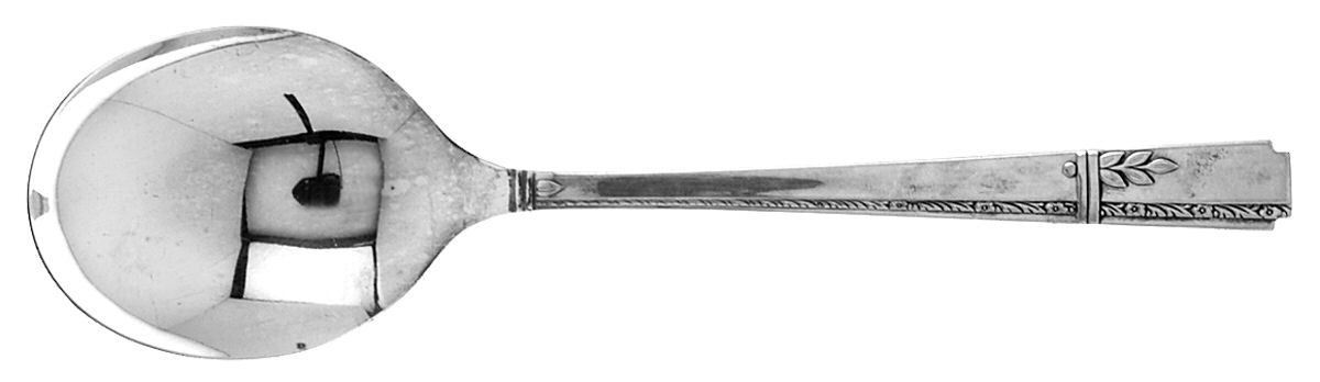 Grenoble (Silverplate, 1938) Round Bowl Soup Spoon (Cream Soup) by Oneida Silver-1