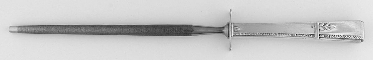 Grenoble (Silverplate, 1938) Small Steel Rod Sharpener Knife by Oneida Silver-1