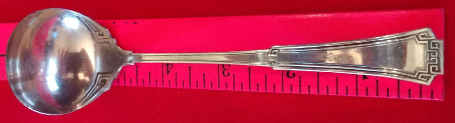 Grecian (Silverplate, 1915) Mayonnaise Ladle by Oneida Silver-1