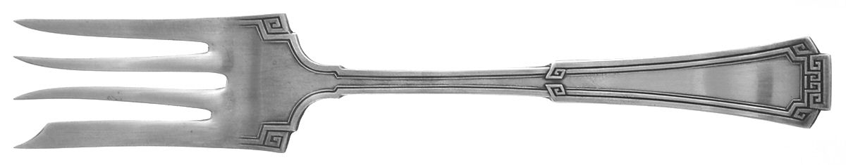 Grecian (Silverplate, 1915) Medium Solid Cold Meat Serving Fork by Oneida Silver-1