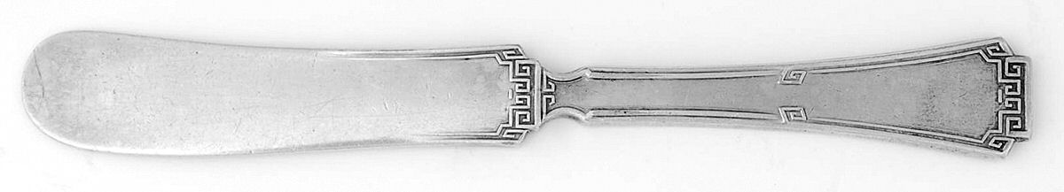 Grecian (Silverplate, 1915) Baby Knife Solid Piece by Oneida Silver-1
