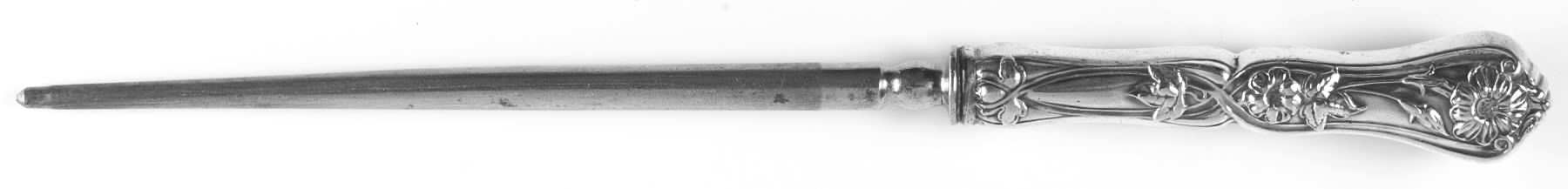 Grenoble-Gloria (Silverplate, 1906) Large Roast Steel Rod Knife Sharpener by Oneida Silver-1