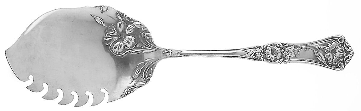 Grenoble-Gloria (Silverplate, 1906) Solid Macaroni Server by Oneida Silver-1