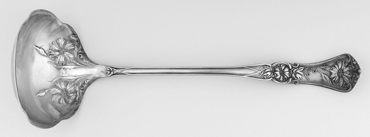 Grenoble-Gloria (Silverplate, 1906) Oyster Ladle Solid Piece by Oneida Silver-1