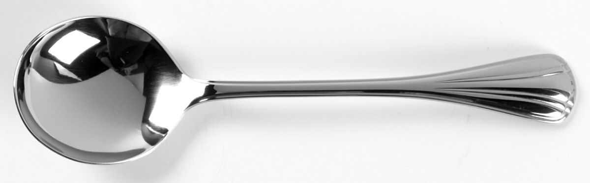 Grand Manor (Stainless) Round Bowl Soup Spoon (Cream Soup) by Oneida Silver-1