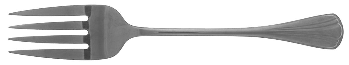 Grand Manor (Stainless) Medium Solid Cold Meat Serving Fork by Oneida Silver-1