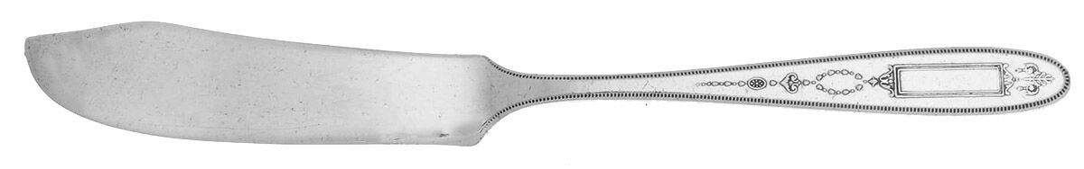Grosvenor (Silverplate, 1921, No Monograms) Flat Handle Butter Spreader by Oneida Silver-1