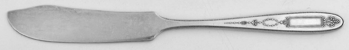 Grosvenor (Silverplate, 1921, No Monograms) Flat Handle Butter Spreader by Oneida Silver-1