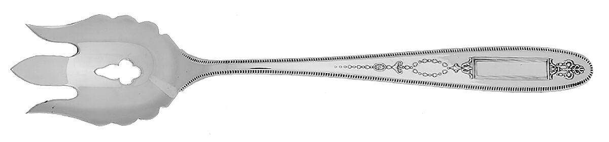 Grosvenor (Silverplate, 1921, No Monograms) Vegetable Serving Fork Solid  HC by Oneida Silver-1