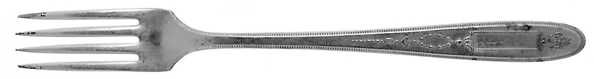 Grosvenor (Silverplate, 1921, No Monograms) Grille Fork (Viande) by Oneida Silver-1