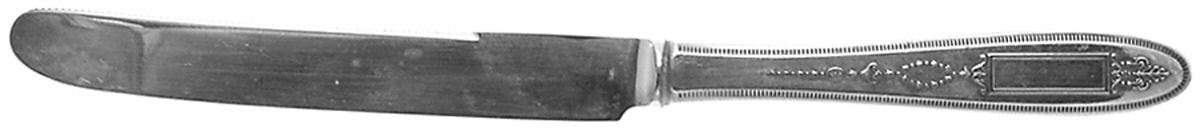 Grosvenor (Silverplate, 1921, No Monograms) Orange Knife with Silverplate Blade by Oneida Silver-1