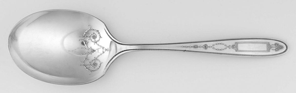 Grosvenor (Silverplate, 1921, No Monograms) Preserve Spoon by Oneida Silver-1