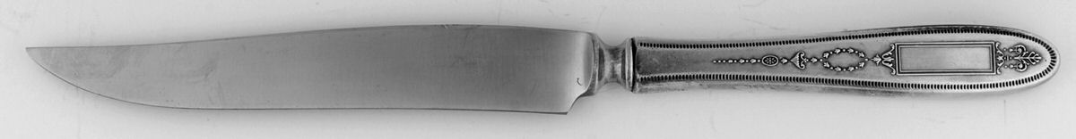 Grosvenor (Silverplate, 1921, No Monograms) Knife-Carving/Sm-Stn Bld/Steak by Oneida Silver-1