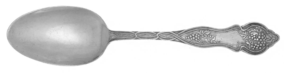 Grape-Vineyard (Non Variation, Silverplate, 1906) Place/Oval Soup Spoon by Oneida Silver-1