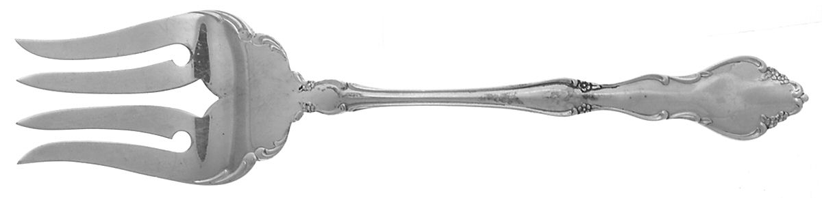 Guinevere (Sterling, 1967) Medium Solid Cold Meat Serving Fork by Oneida Silver-1