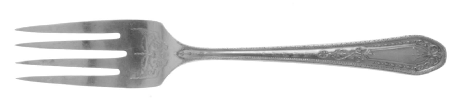 Hampton Court (Silverplate, 1926, Wreath) Individual Salad Fork by Oneida Silver-1