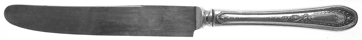 Hampton Court (Silverplate, 1926, Wreath) New French Hollow Knife with Bolster by Oneida Silver-1