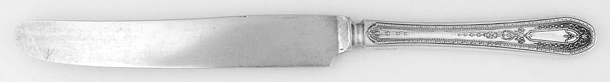Hampton Court (Silverplate, 1926, Wreath) New French Solid Knife by Oneida Silver-1