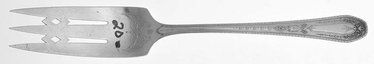 Hampton Court (Silverplate, 1926, Wreath) Cake Serving Fork by Oneida Silver-1