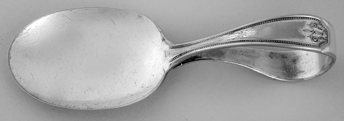 Hampton-Thelma Curved Handle Baby Spoon by Oneida Silver-1
