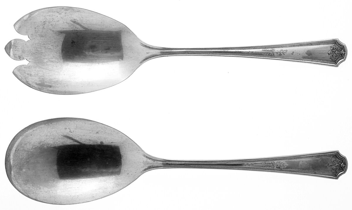 Hampton-Thelma (2 Pc) Solid Salad Set by Oneida Silver-1