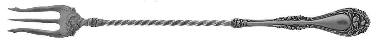 Hanover (Silverplate, 1901) Long Handle Pickle/Olive Fork by Oneida Silver-1