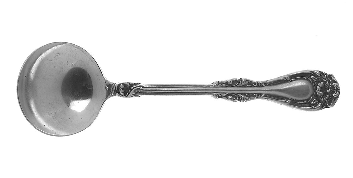 Hanover (Silverplate, 1901) Round Bowl Soup Spoon (Bouillon) by Oneida Silver-1