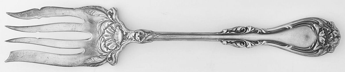 Hanover (Silverplate, 1901) Medium Solid Cold Meat Serving Fork by Oneida Silver-1