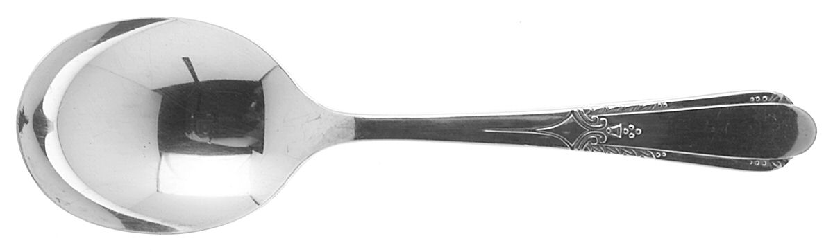 Happiness (Silverplate, 1940) Straight Handle Baby Spoon by Oneida Silver-1