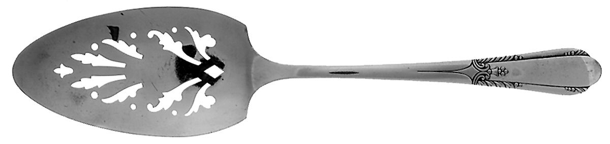 Happiness (Silverplate, 1940) Solid Pierced Pie Server by Oneida Silver-1