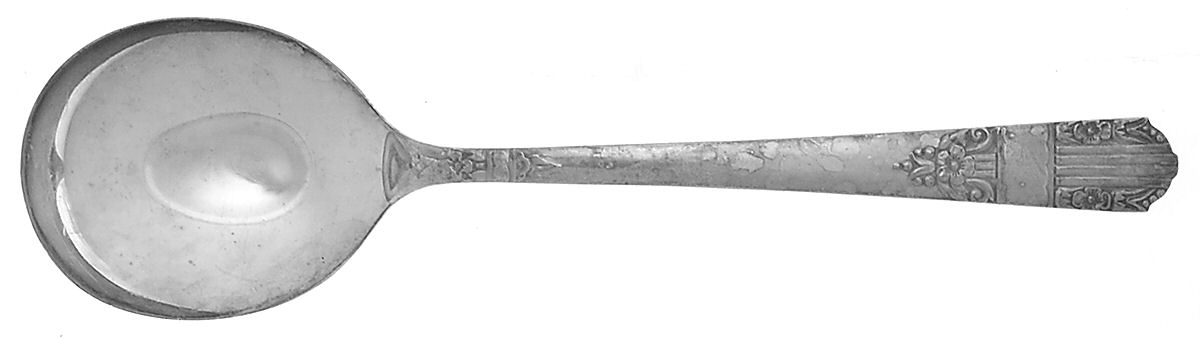 Harmony (Silverplate, 1938) Round Bowl Soup Spoon (Gumbo) by Oneida Silver-1