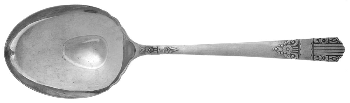 Harmony (Silverplate, 1938) Solid Smooth Casserole Spoon by Oneida Silver-1