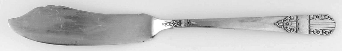 Harmony (Silverplate, 1938) Flat Handle Master Butter Knife by Oneida Silver-1