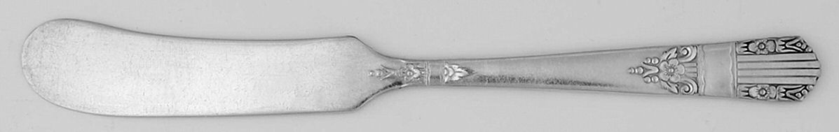 Harmony (Silverplate, 1938) Flat Handle Butter Spreader by Oneida Silver-1