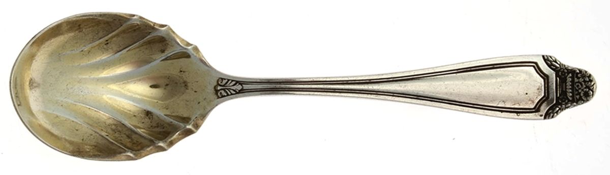 Hawthorne (Silverplate, 1908) Sugar Shell Spoon by Oneida Silver-1